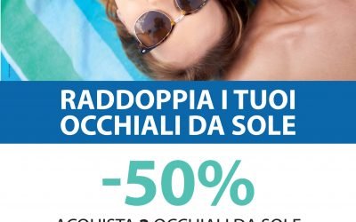 Sconto 50% occhiali da sole