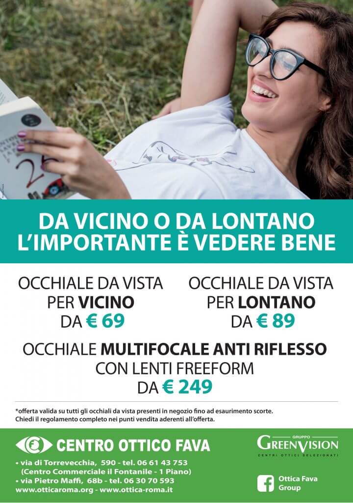 Promozione occhiali da vista per vicino, per lontano e multifocali - Centro  Ottico Fava Roma