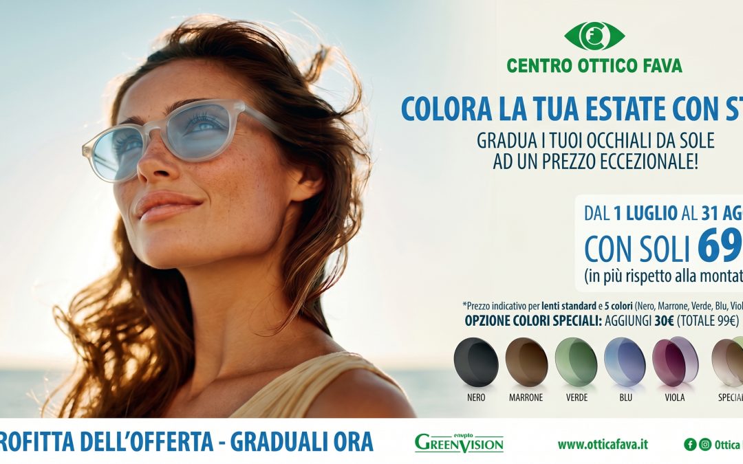 PROMOZIONE OCCHIALI DA SOLE GRADUATI