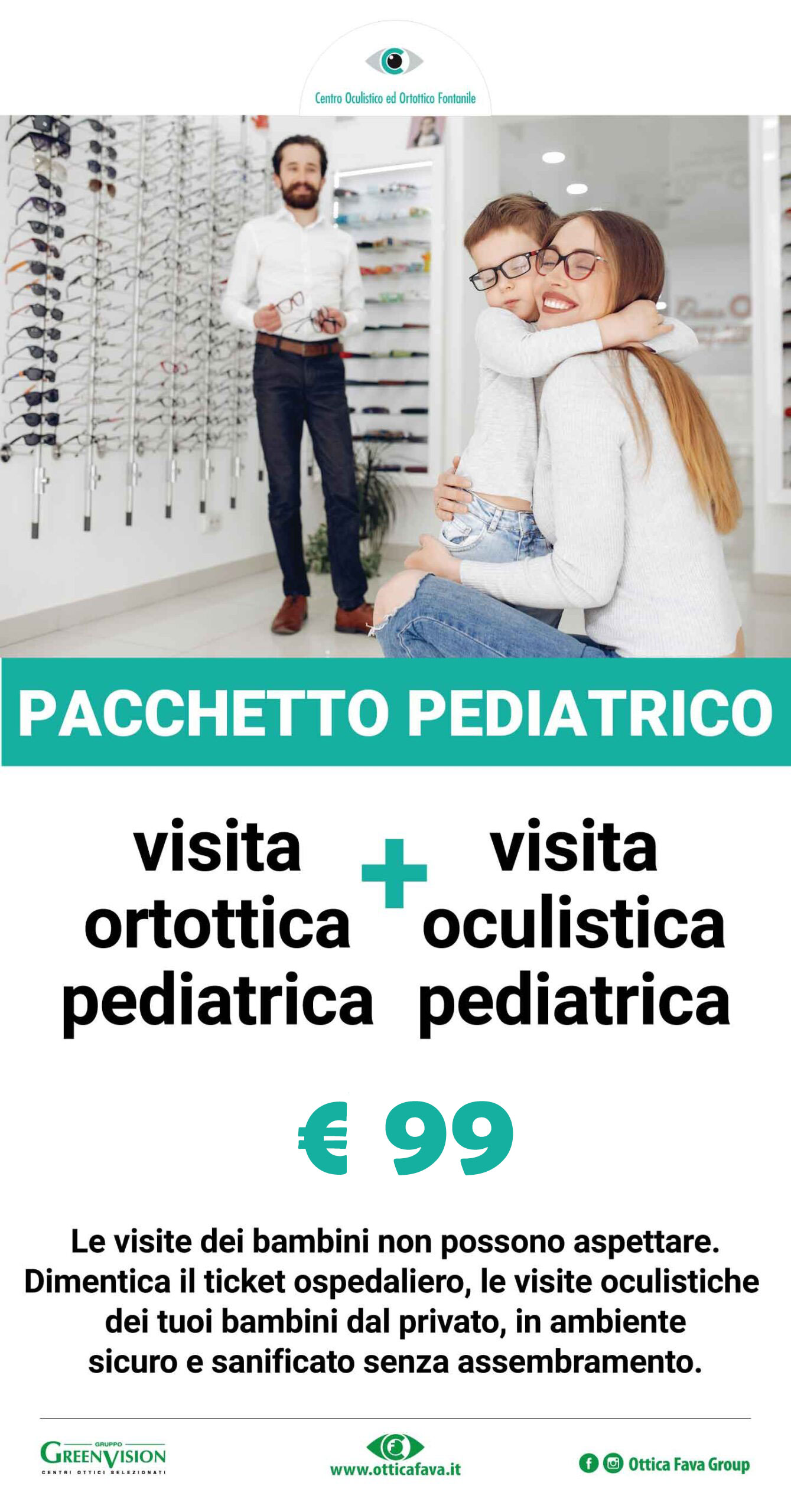pacchetto visite pediatriche roma